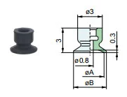 Compact Vacuum Suction Cups Zp3